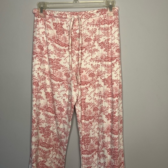 Go Softly Sleepwear Cottagecore Tablecloth Pattern Grandma Pajama Pants Small - Picture 5 of 8